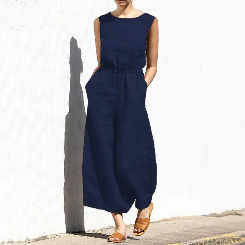Women's Sleeveless Jumpsuit Lightweight Comfortable