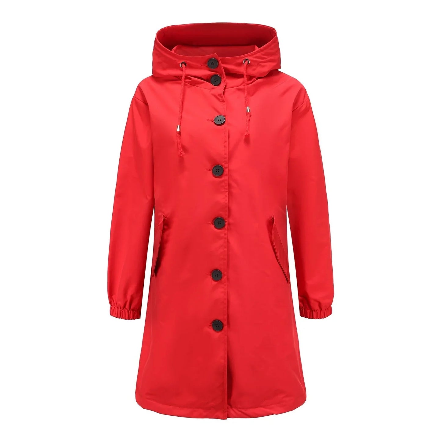 Women's Waterproof Hooded Rain Jacket for Outdoor Activities