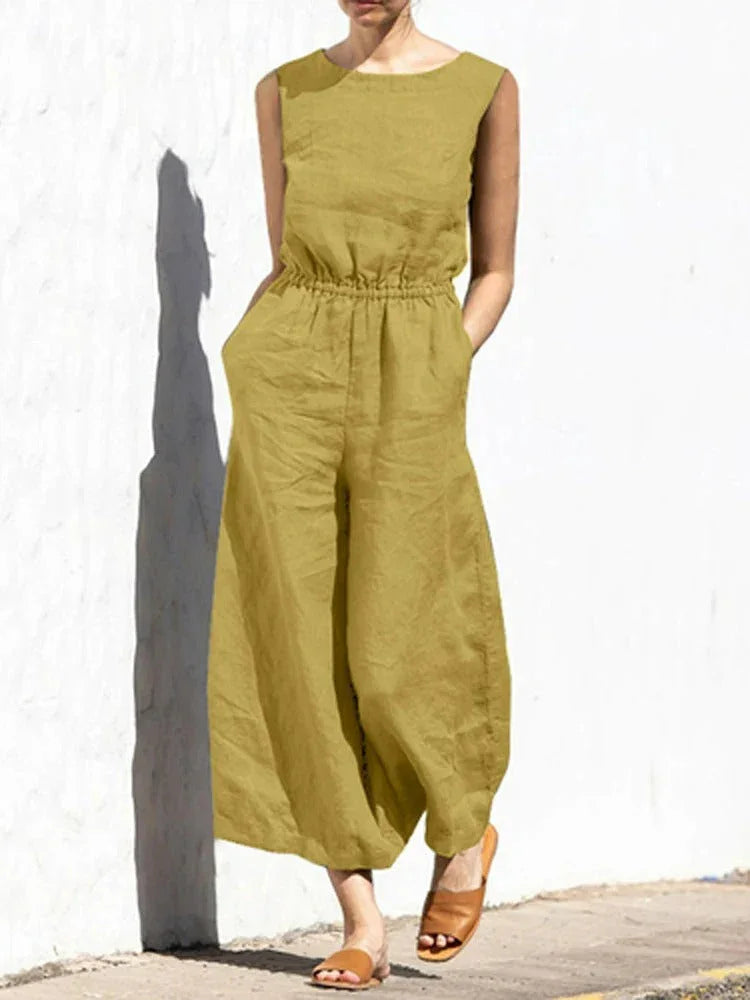 Women's Sleeveless Jumpsuit Lightweight Comfortable