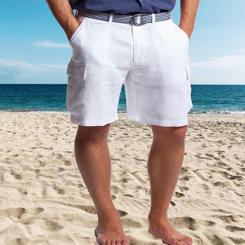 Men's Cargo Shorts Linen Stylish