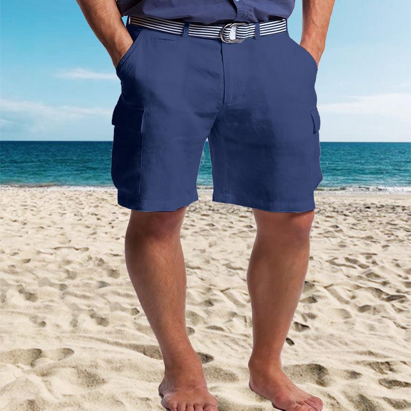 Men's Cargo Shorts Linen Stylish