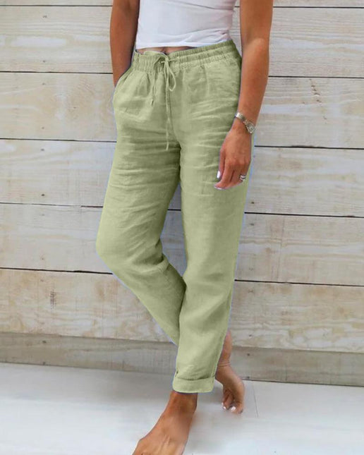 Women's Casual Trousers Elastic Waist Breathable Drawstring