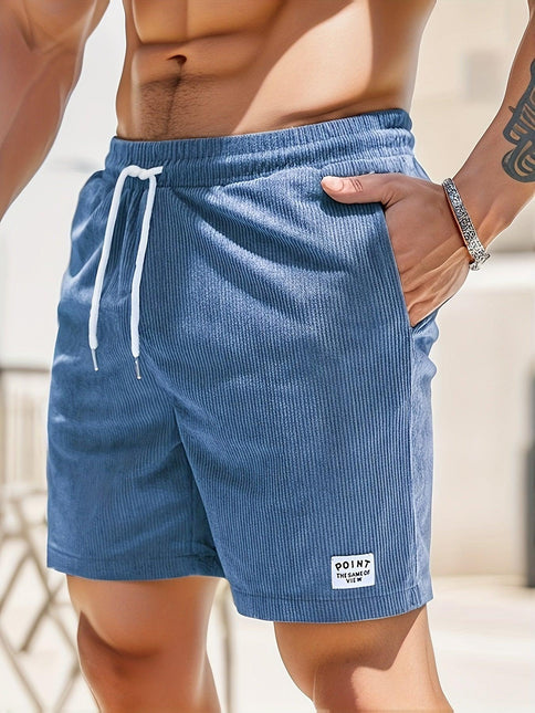 Men’s Lightweight Casual Shorts with Elastic Waistband and Drawstring