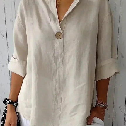 Women's V-Neck Casual Blouse
