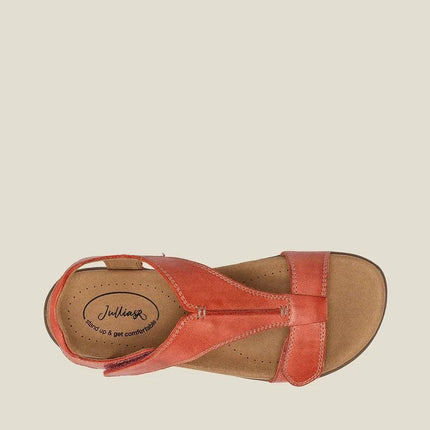 Women's Adjustable Leather Orthopedic Sandals with Arch Support