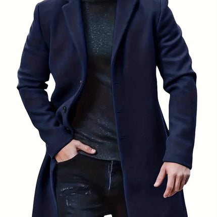Men's Elegant Single Breasted Winter Jacket