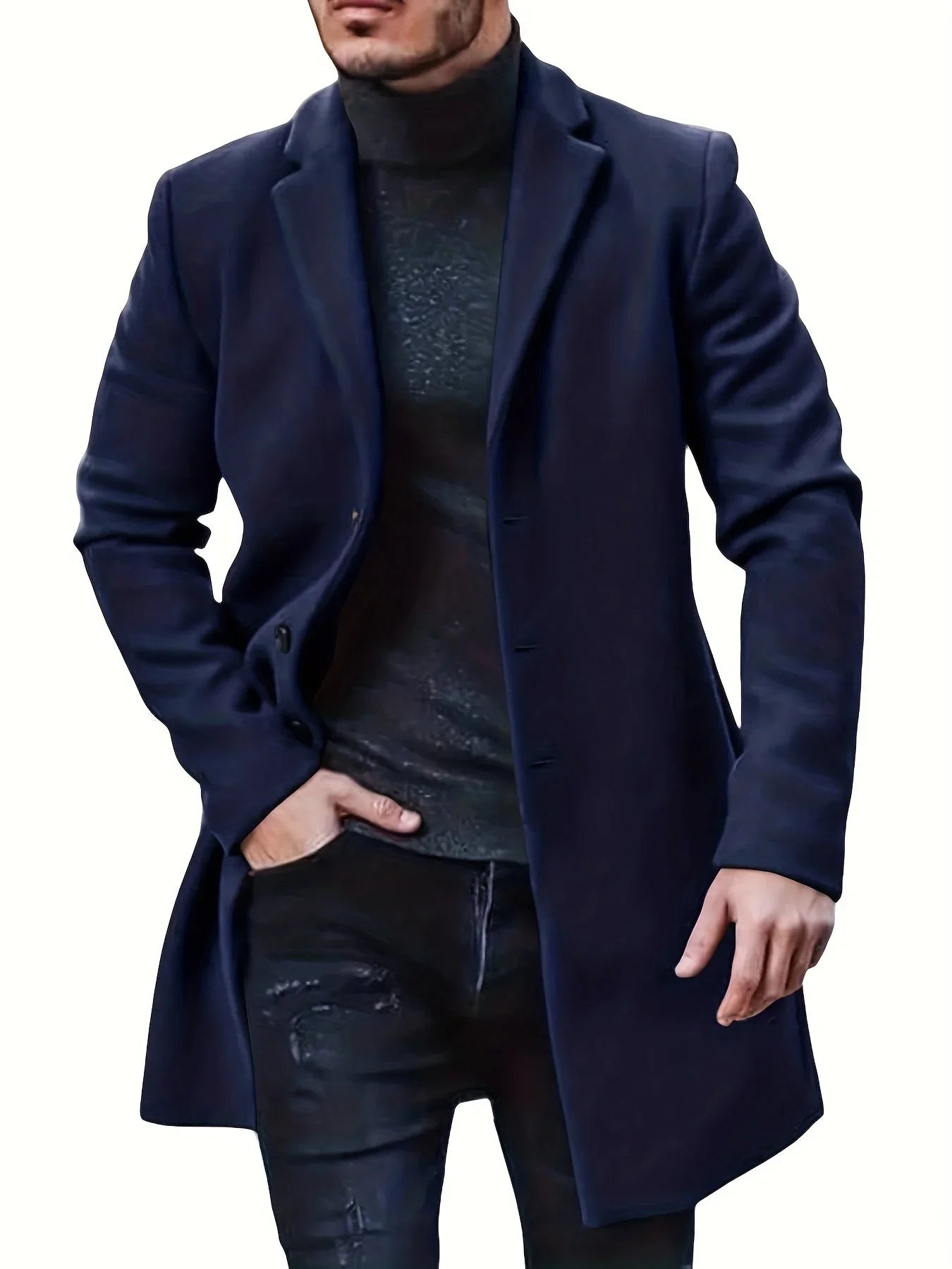 Men's Elegant Single Breasted Winter Jacket