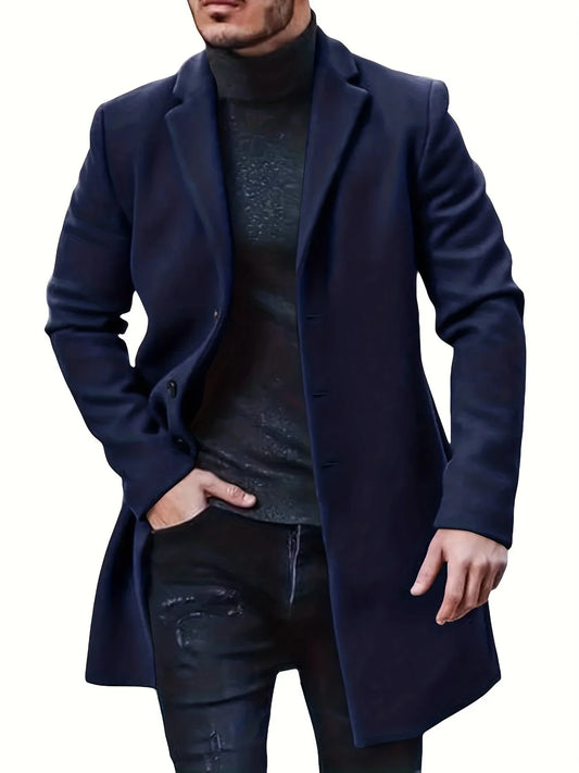 Men's Elegant Single Breasted Winter Jacket