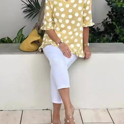 Women's Vintage Printed Casual Top