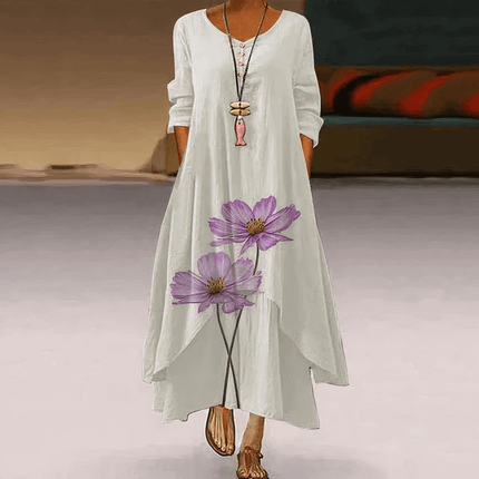 Women's Cotton Dress - Elegant, Sustainable, Breathable, All-Season Essential