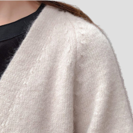Women's Cashmere Long Open Front Cardigan