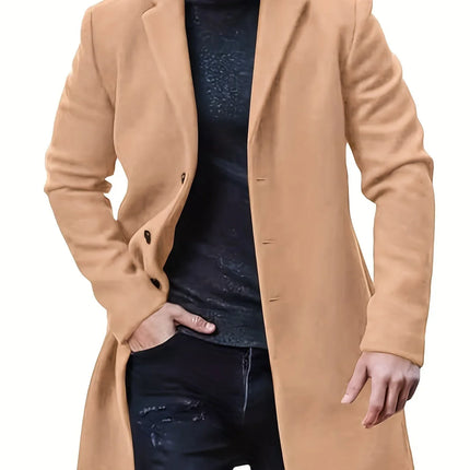 Men's Elegant Single Breasted Winter Jacket