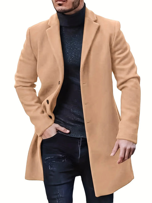 Men's Elegant Single Breasted Winter Jacket