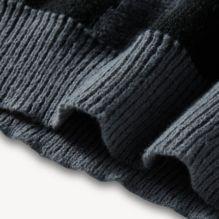 Men's Knit Sweater Wool Graphic Crewneck