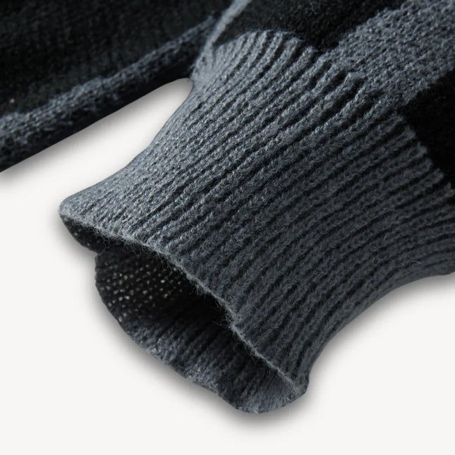 Men's Knit Sweater Wool Graphic Crewneck