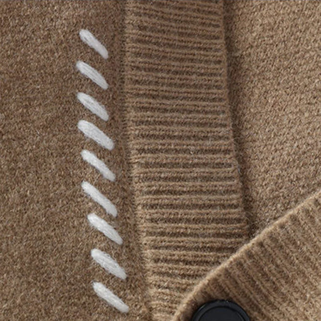 Men's Knitted Cardigan Sweater Wool Blend