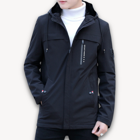 Men's Waterproof Hooded Jacket Lightweight