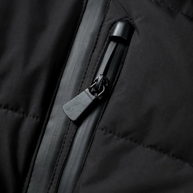 Women's Water-Resistant Puffer Jacket with Belt