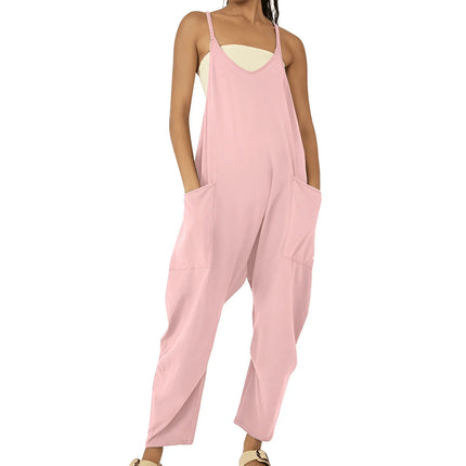 Women's Casual Jumpsuit Sleeveless with Pockets