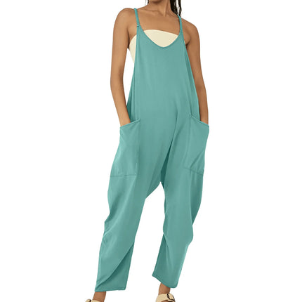 Women's Casual Jumpsuit Sleeveless with Pockets