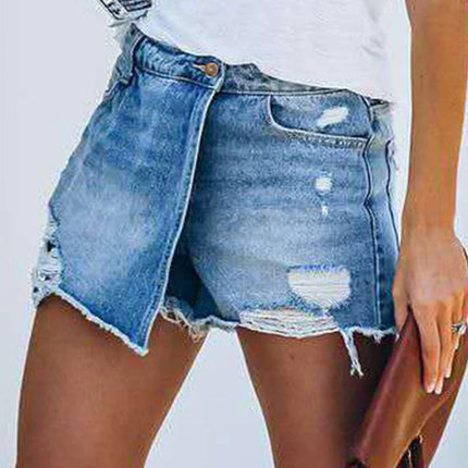 Women's Ripped Denim Casual Jeans