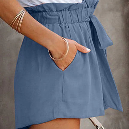 Women's Wide Leg Shorts Elastic Waist