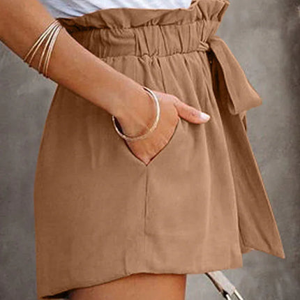 Women's Wide Leg Shorts Elastic Waist