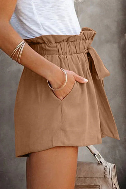 Women's Wide Leg Shorts Elastic Waist