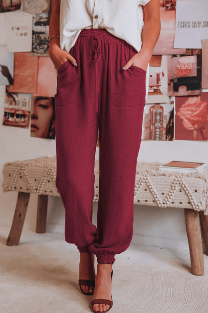 Women's Jogger Trousers Relaxed Fit Breathable Fabric
