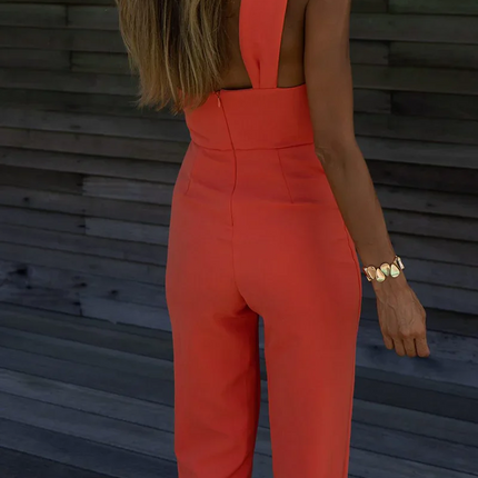 Women's One Shoulder Jumpsuit Elegant Style