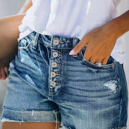 Women's Denim Shorts Mid-Rise