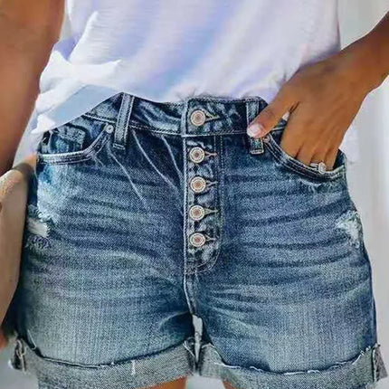 Women's Denim Shorts Mid-Rise
