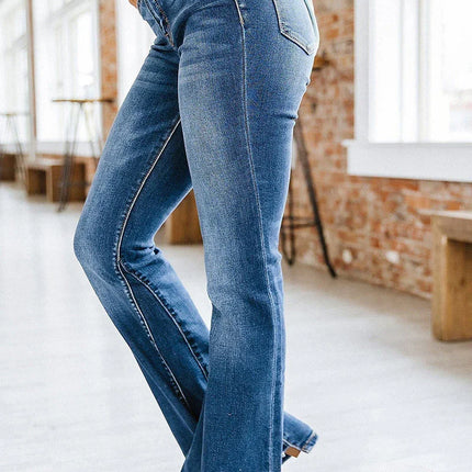 Women's Flared High Waist Jeans Denim