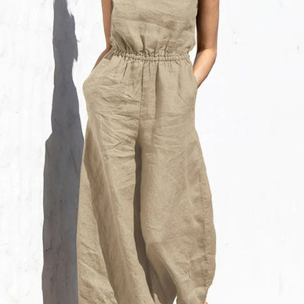 Women's Loose Fit Casual Jumpsuit