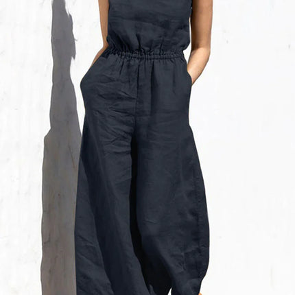 Women's Loose Fit Casual Jumpsuit