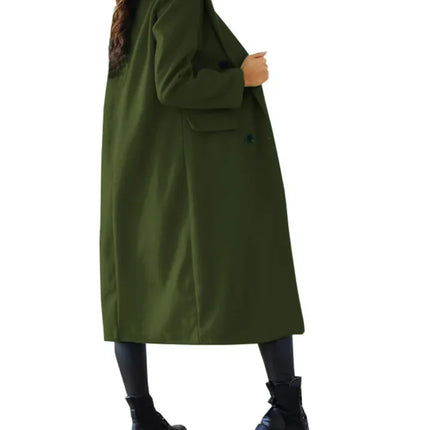 Women's Long Trenchcoat Elegant Fitted