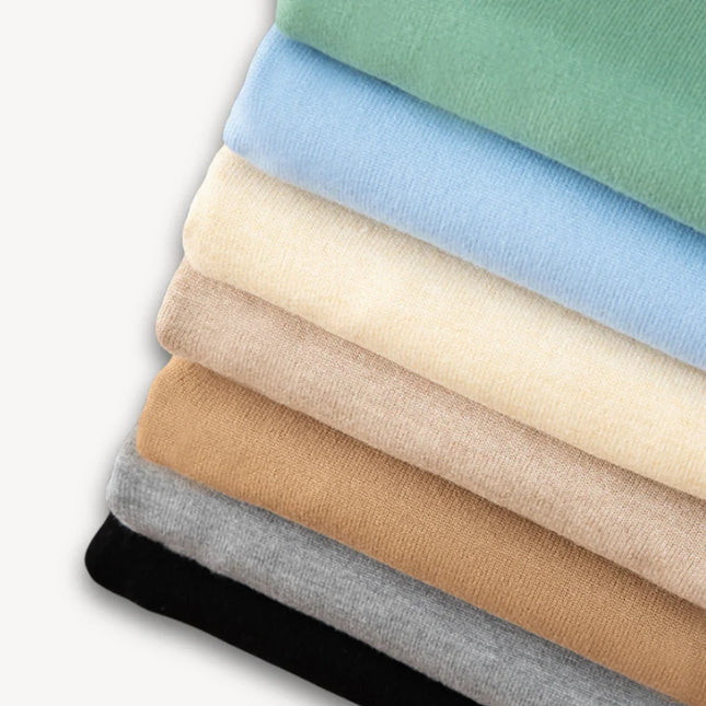Men's V-Neck Cashmere Sweater - Slim Fit, Soft & Lightweight, Casual & Formal Wear