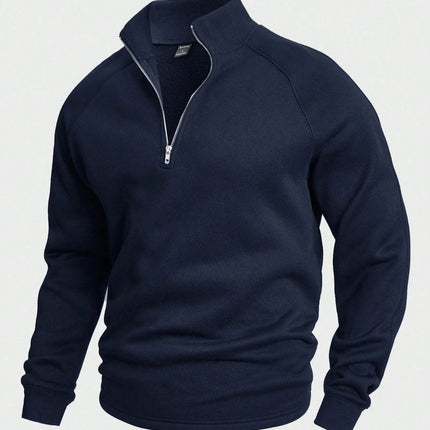 Men's Half-Zip Sweater Knit Fabric