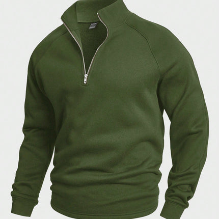Men's Half-Zip Sweater Knit Fabric