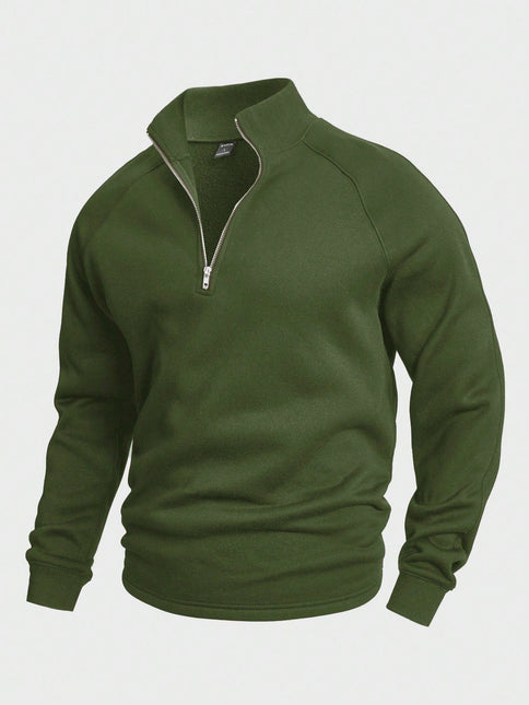 Men's Half-Zip Sweater Knit Fabric