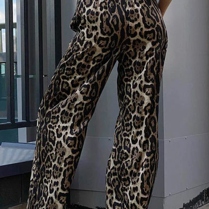 Women's Satin Wide Leg Trousers with Pockets