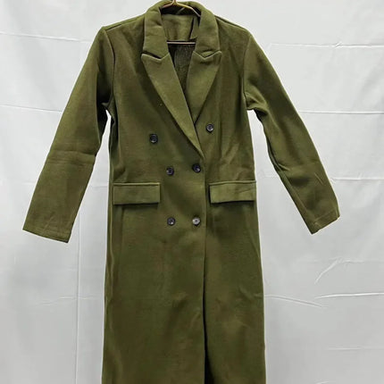 Women's Long Trenchcoat Elegant Fitted
