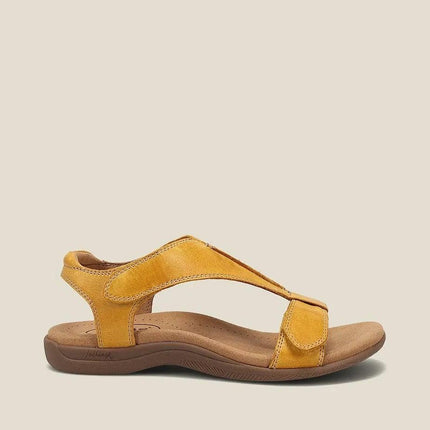 Women's Adjustable Leather Orthopedic Sandals with Arch Support