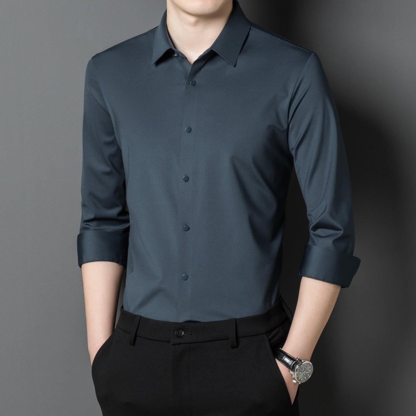 Men's Elastic Stretch Shirt