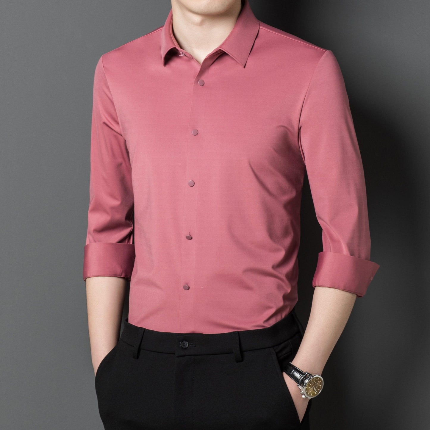 Men's Elastic Stretch Shirt