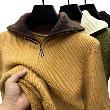 Men’s Quarter Zip Jumper Knit
