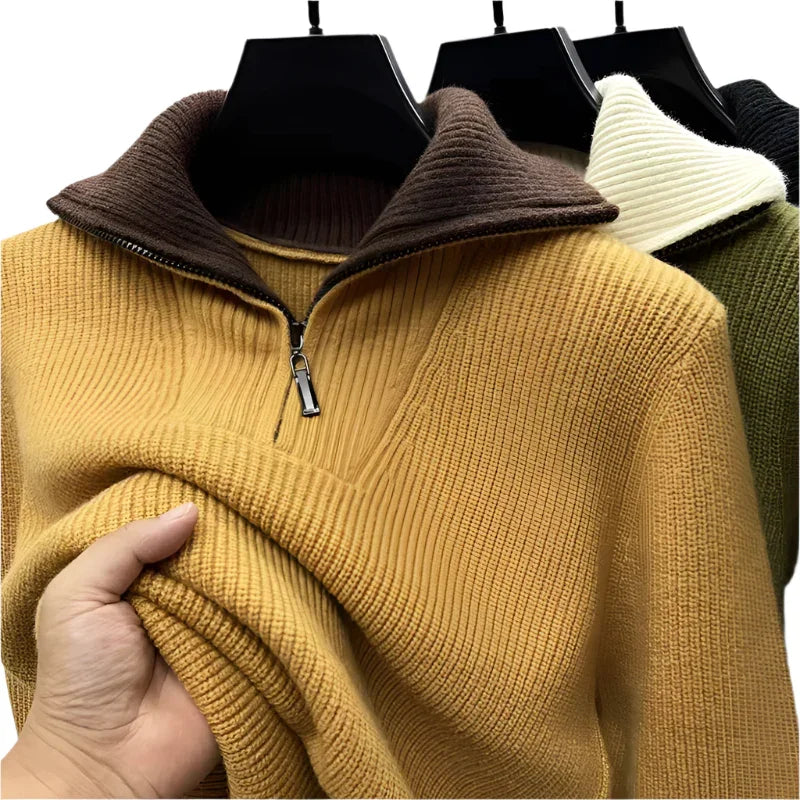 Men’s Quarter Zip Jumper Knit