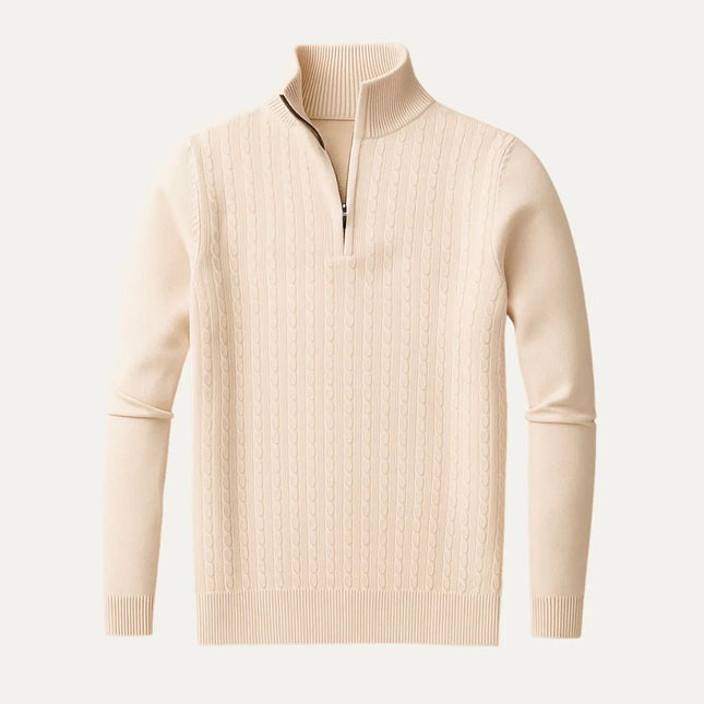 Men's Half Zip Jumper Wool Blend