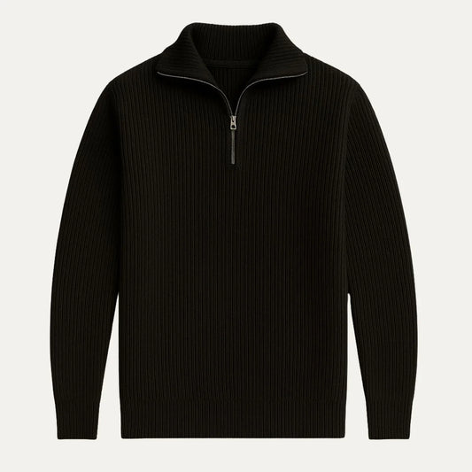 Men's Quarter Zip Jumper Merino Wool
