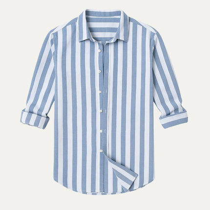 Men's Striped Linen Shirt
